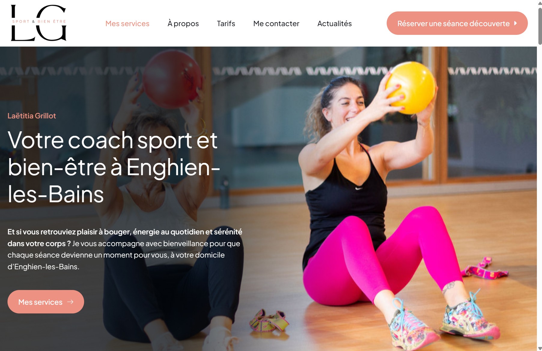 Création de site internet pour coach sportif